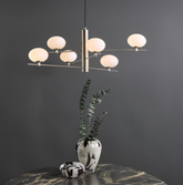 Jasper 6 Light Pendant Light Satin Nickel
